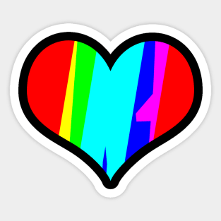 colorful heart Sticker